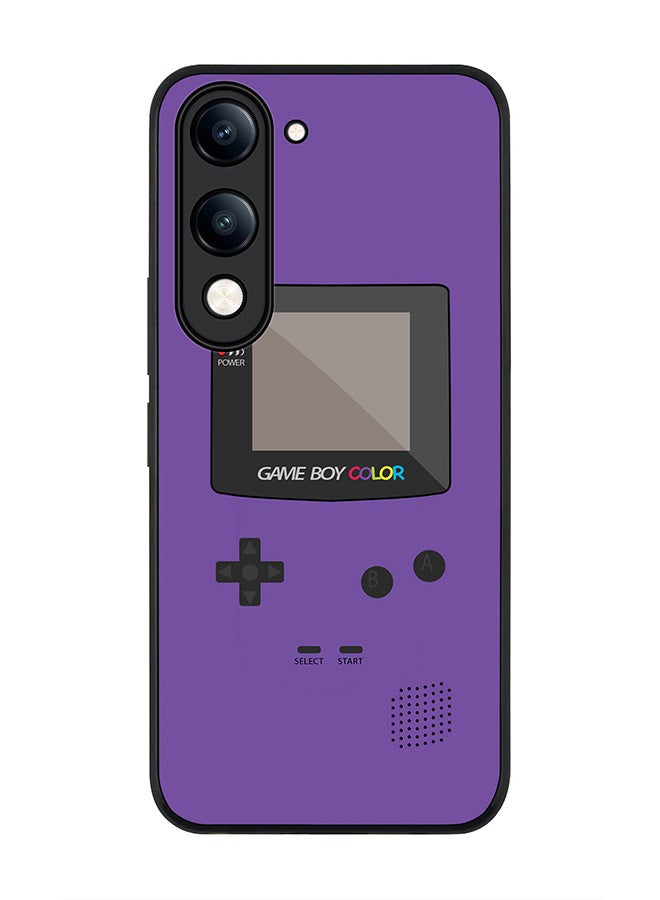 For vivo Y04 / Y29t 5G Case,Slim fit Camera Protection, Shockproof Thin Phone cover  - Gameboy Color - Purple